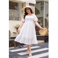 thumbnail image 2 of Vestido midi Keluummi de verano de talla grande para mujeres con curvas, 2 of 8