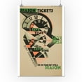 thumbnail image 1 of Season Tickets - Save Time Vintage Poster (artist: Alfred Clive Gardiner) England c. 1928 (16x24 Giclee Gallery Print, Wall Decor Travel Poster), 1 of 1
