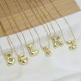 thumbnail image 6 of Bubble Letter Necklace For Women, Dainty Balloon Initial Necklaces 14k Gold Plated Chain Pendant Alphabet Necklaces Charm Simple Gift Jewelry, 6 of 13