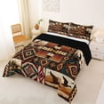 thumbnail image 2 of jejeloiu Wild Duck Full Size Comforter Sets,Patchwork Pattern Bedding Comforter Set For Boys,Rustic Multi,Black Reversible,3-Piece,1 Comforter and 2 Pillowcases, 2 of 7