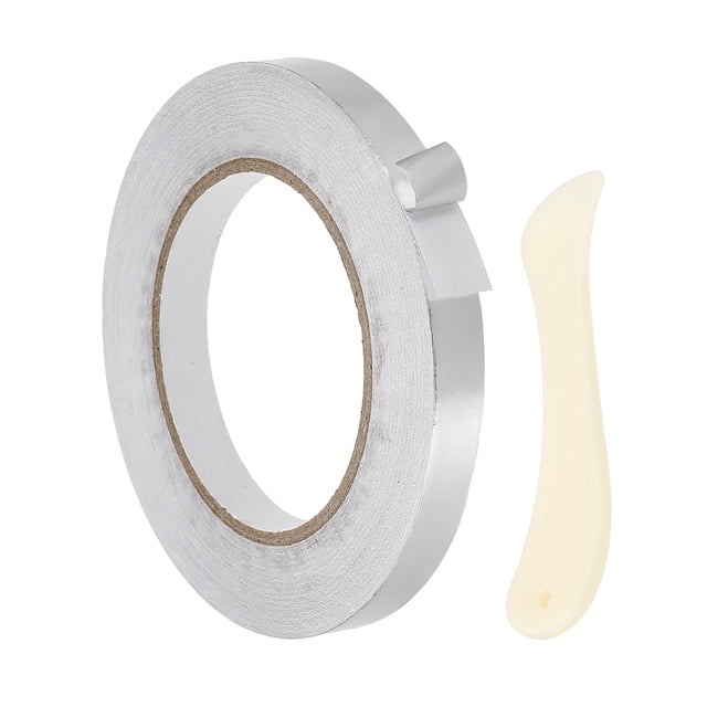 Cinta de Aluminio Uxcell (0.6" x 164 pies) - Cinta de Metal a Prueba de Agua para Ductos y Reparación