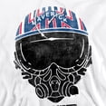 thumbnail image 2 of Top Gun Maverick Helmet Adult Pull-Over Hoodie, White, 2X-Large, 2 of 4