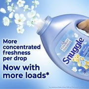 Snuggle Blue Sparkle Liquid Fabric Softener 39.4 oz, 58 Loads with Microfiber Solid Color Towel by BundleEase
