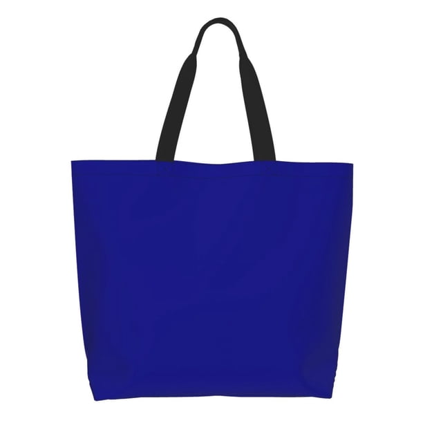 Fotbe Navy Bolsa Tote Estética de Lona con Estampado para Mujer - Bolsa Reutilizable de Hombro Casual para Vacaciones, Compras, Trabajo y Gimnasio