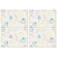 thumbnail image 1 of Pumpkin Maple Leaf Placemat Kitchen Table Mats 4PCS Thanksgiving Harvest Fall Autumn Anti-slip Dining Table Mats 12 X 18 Inch Fall Table Mats for Kitchen Dining Table Mats, 1 of 1
