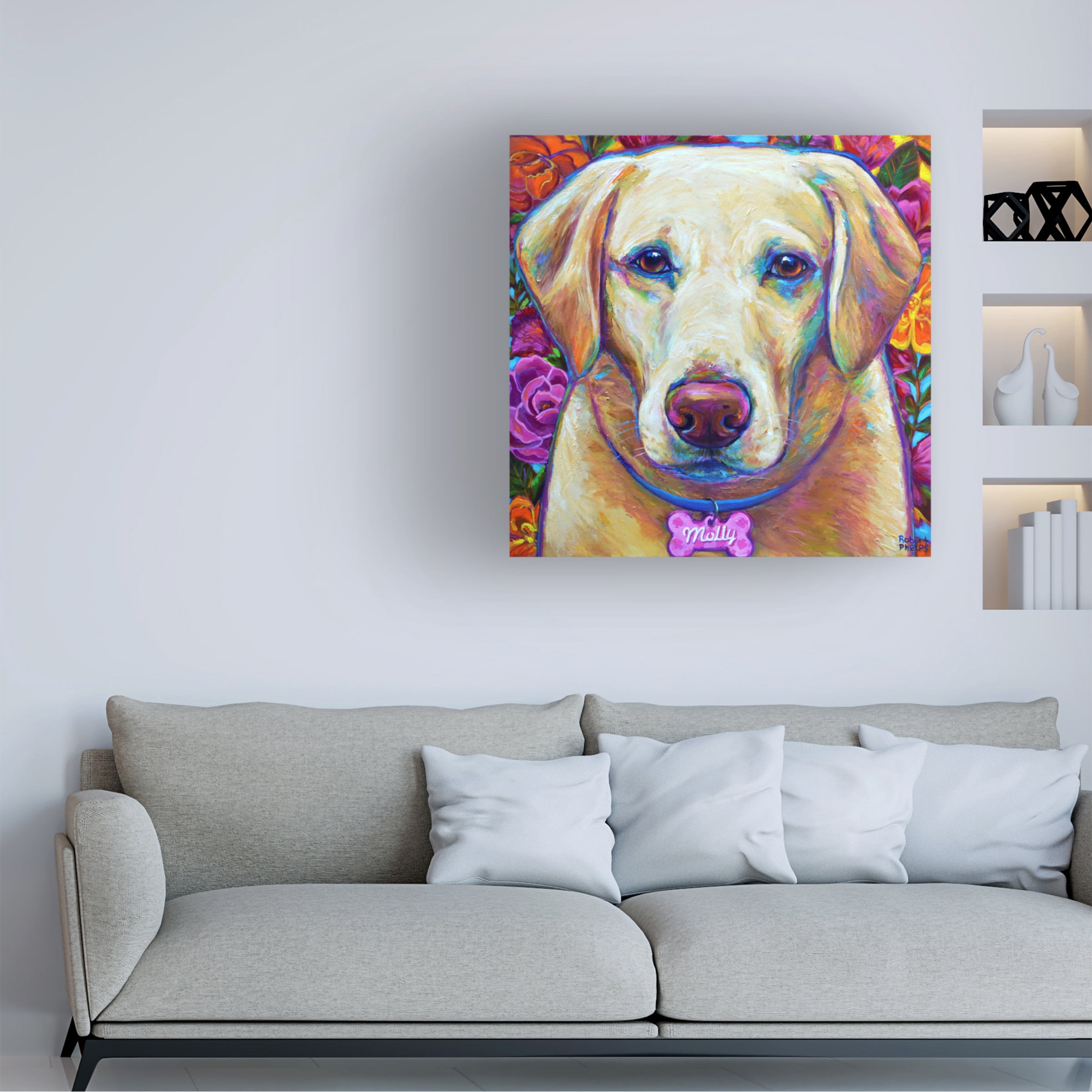 Robert Phelps Art 'Molly the Blond Lab' Canvas Art