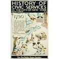 thumbnail image 2 of Vera Bock 11x14 Black Ornate Wood Framed Double Matted Museum Art Print Titled: History of Civic Services in the City of New York Water Supply No. 2 (1936), 2 of 5