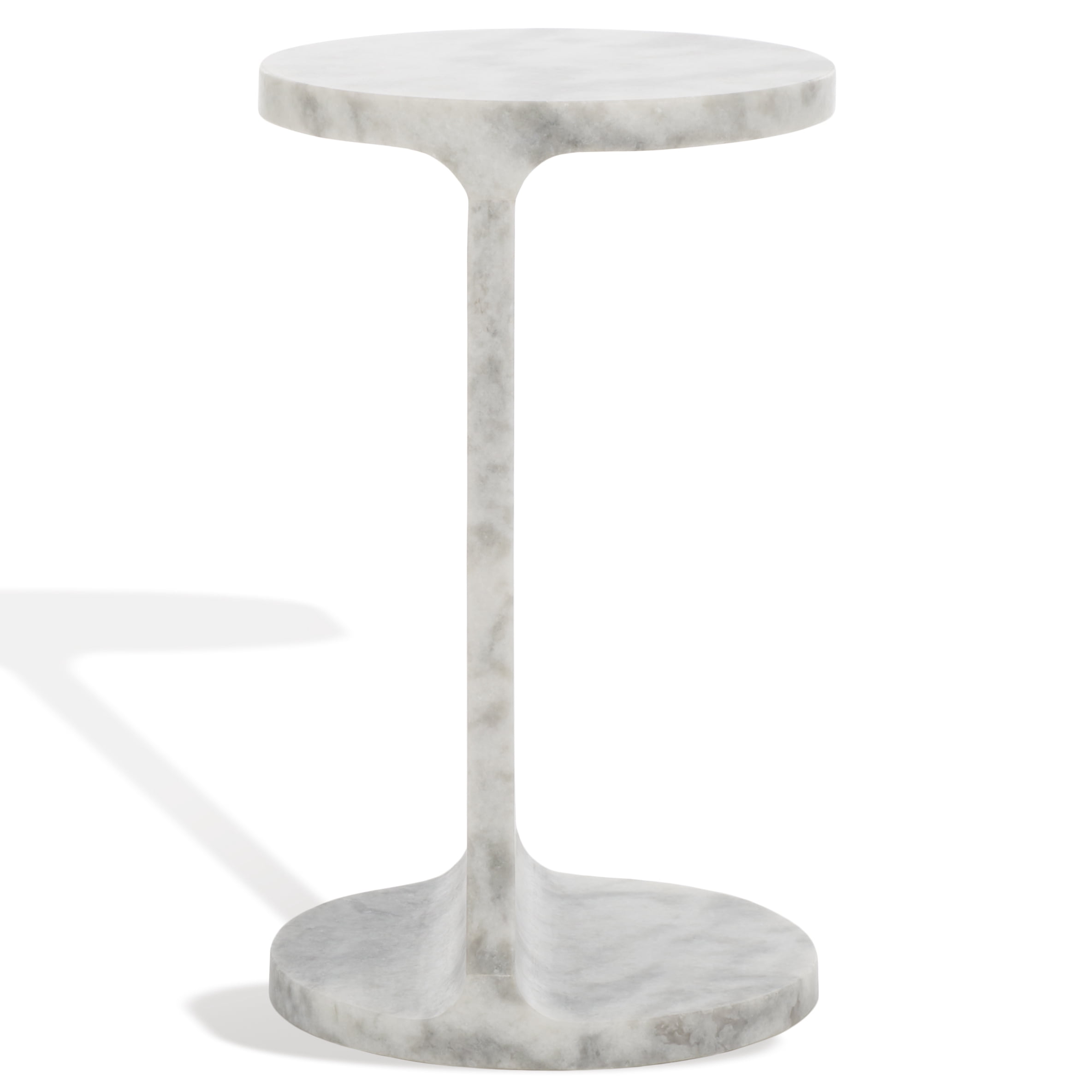Safavieh Couture Melinda Marble Round C End Table, White