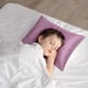 thumbnail image 3 of Funda de almohada de satén de lujo PiccoCasa, juego de 2, color malva no estándar, 3 of 7