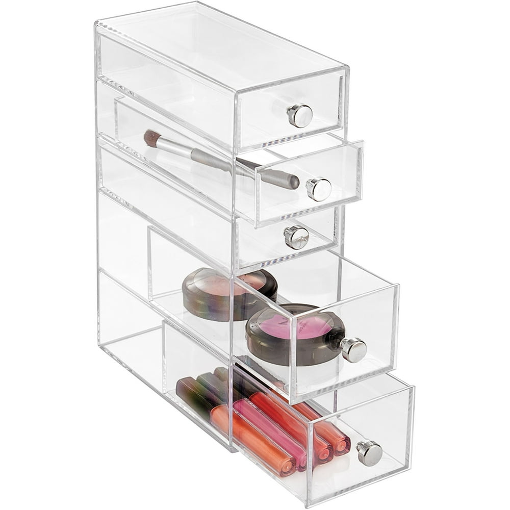 iDesign Clarity Cosmetic Organizer for Vanity to Hold Makeup