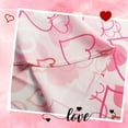 thumbnail image 3 of Valentines Day Round Tablecloth 60 Inch Valentines Day Hearts Love Tablecover Waterproof Table Cloth for Kitchen/Home Decoration, 3 of 7