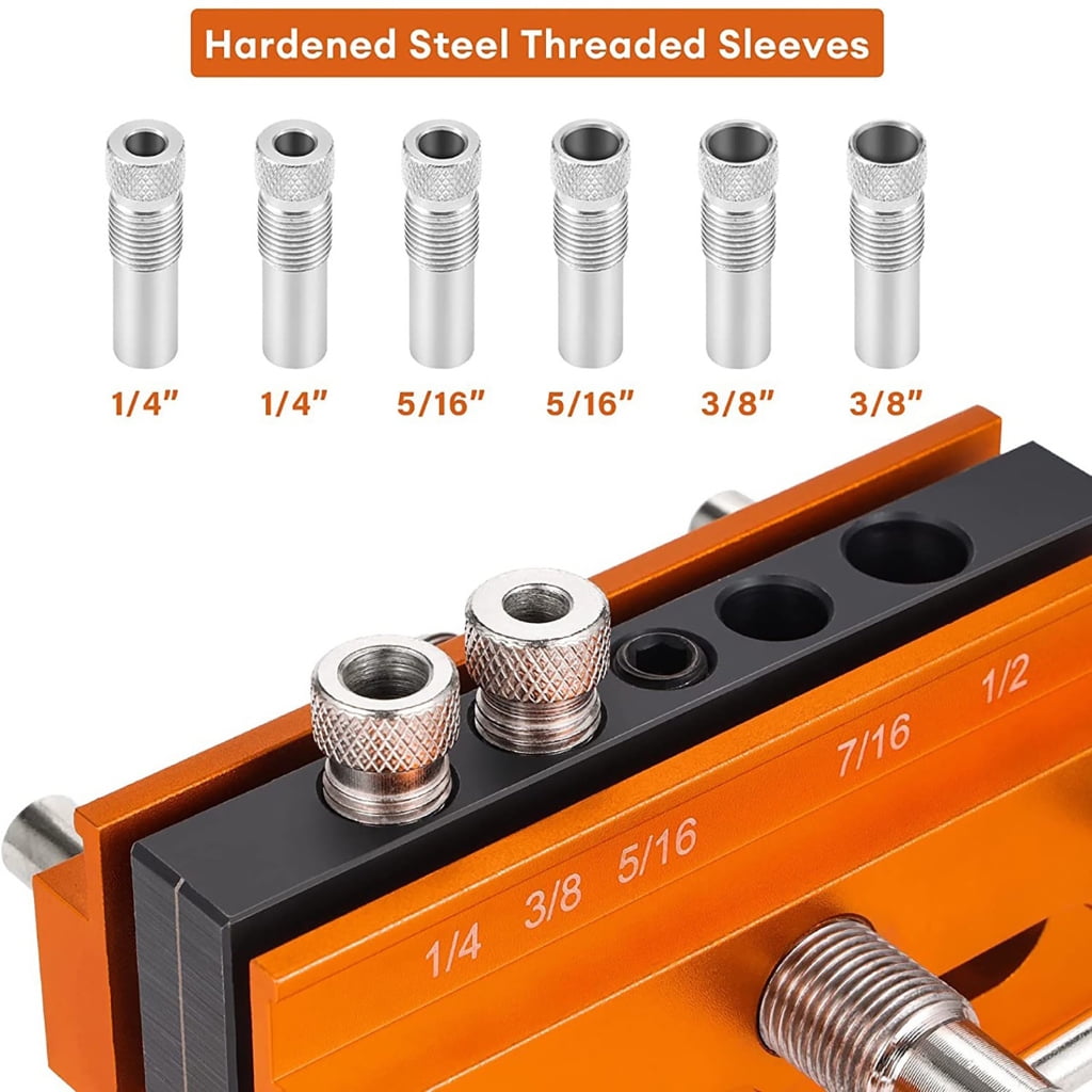 ZPAQI Professional Self Centering Dowelling Jig Wood Dowel Hole Drilling Guide
