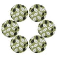 thumbnail image 3 of 15.4inch Round Placemats, DIY Printing Design, Suitable for Kitchen, Table Party Decoration Leaf, 3 of 7
