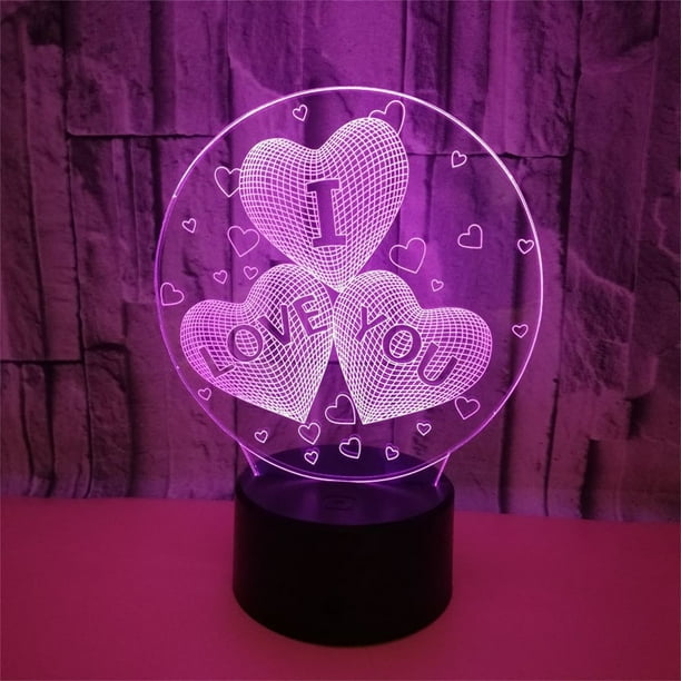 Teissuly Valentine's Day Visual Small Table Lamp for Bedroom Home Decoration Valentine's Day Present Teissuly WER202312024207