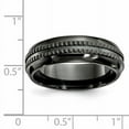 thumbnail image 5 of Edward Mirell 7mm Black Ti Kensington Band, 5 of 5