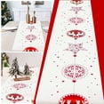 thumbnail image 1 of WRXMIJNHGSA Bannière de Table Décorative à Moins de 10$ Décoration de Noël Créative Nappes Imprimées en Coton et Lin Drapeaux de Table Décoration de Bureau de Noël, 1 of 8