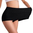 thumbnail image 5 of Womens Underwear Soft High Waist Breathable Solid Color Briefs Panties for Women Underwear Women Pack Women's Underwear Cotton Black XXL, 5 of 5