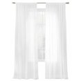 thumbnail image 7 of Pure White Sheer Curtains 108 inches Long 2 Panels Set Solid Color Tiers Sheers Rod Pocket Small Window Short Curtains for Kitchen Cafe, Each 52" W x 108" L, 7 of 7