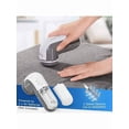 thumbnail image 5 of Fabric Shaver And Lint Remover, Sweater Defuzzer With 2-Speeds, 2 Replaceable Stainless Steel Blades, Battery Operated, Remove Clothes Fuzz, Lint Balls, Pills, Bobbles Gray, 5 of 7