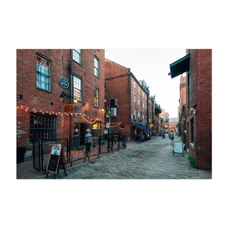 Wharf Street 01 - Portland Maine Photography Unframed Wall Art Print 5 x 7 inches
