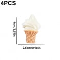 thumbnail image 2 of Jiibva 4 Pcs Ice Cream Refrigerator Magnets, 3D Food Dessert Decorative Fridge Magnets for Office Whiteboard Kitchen Home Decoration, 2 of 7