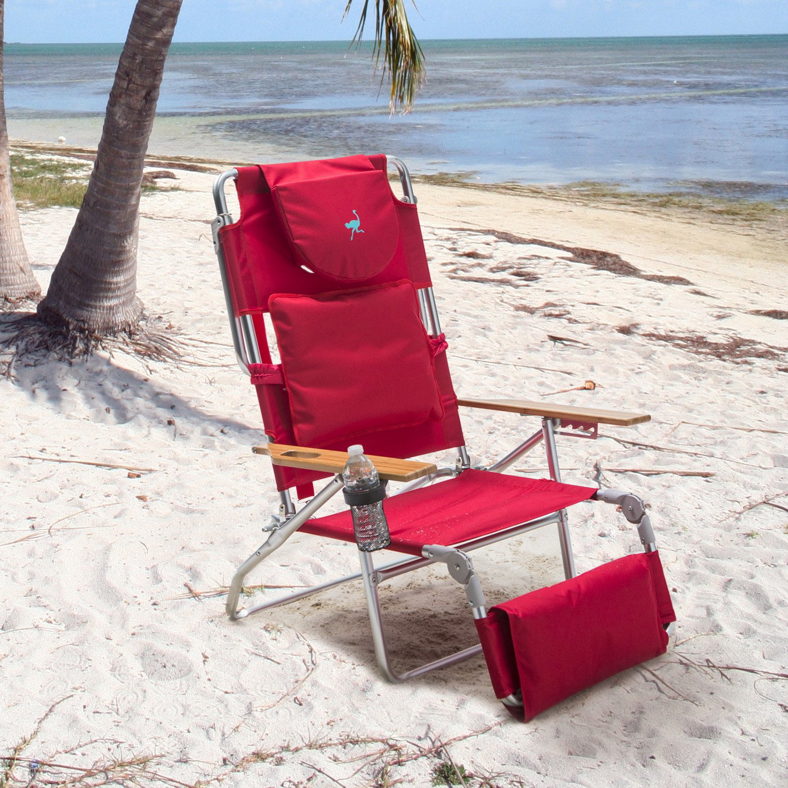Deluxe Padded Ostrich Sport 3 N 1 Beach Chair Com
