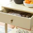 thumbnail image 4 of SAFAVIEH Siobhan Solid Rustic 24" Nightstand with Storage Drawer, Vanilla, 4 of 13