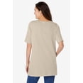 thumbnail image 2 of Woman Within Plus Size 7-Day Embroidered Layered-Look Tunic, 2 of 6