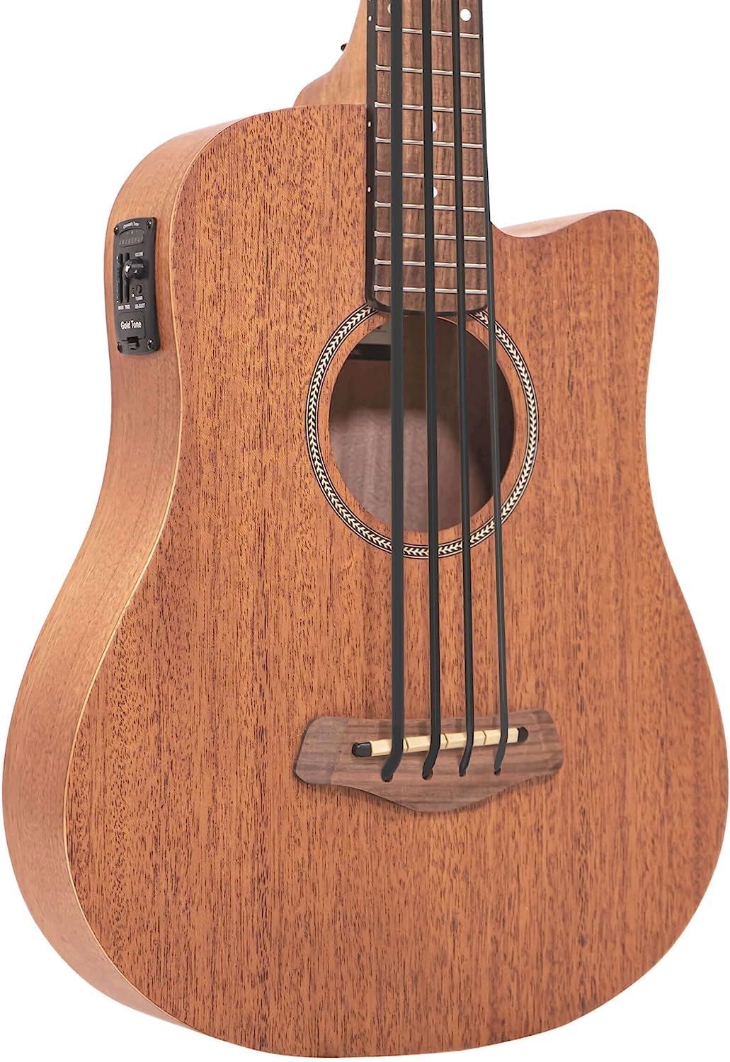 Gold Tone 23-Inch Scale Left-Handed Acoustic-Electric MicroBass with Gig Bag