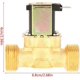 thumbnail image 4 of Electric Solenoid Valve, Normally Open/normally Closed, Water Inlet Switch Valve, G3/4 Brass, Dc 12v, 0.020.8 Mpa, 4 of 5