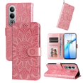 thumbnail image 1 of Funda tipo cartera GANGXUN para OnePlus Nord CE 4 , diseño girasol, cuero PU, soporte, cierre magnético, tarjetero, 1 of 5