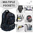 thumbnail image 6 of Yspwyqan School Backpack for Kids Boys, 17" Multi-Pocket Backpack Fits 15.6 Laptop, Line Art Cars Lightweight Bookbag for Elementary Middle Back to School Gifts, 6 of 7
