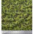 thumbnail image 1 of Soimoi Rayon Fabric Artistic Leaves Decor Fabric Printed Yard 56 Inch Wide, 1 of 3