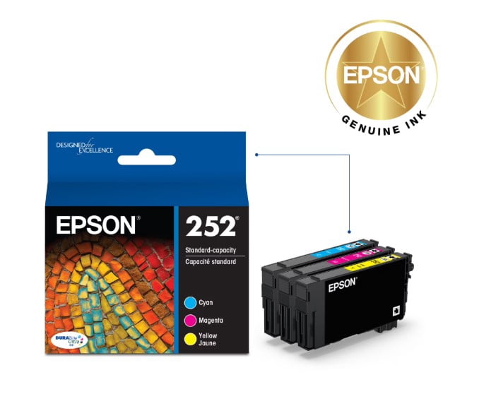 Epson 252 Standard-capacity Color Multi-Pack Ink Cartridges
