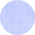 thumbnail image 1 of Ahgly Company Machine Washable Indoor Round Abstract Blue Contemporary Area Rugs, 3' Round, 1 of 4