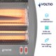 thumbnail image 4 of Calefactor Calentador Electrico Voltio 2 Niveles 800W 2pzas gris, 4 of 8