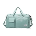thumbnail image 2 of LHSHID Large Foldable Travel Duffel Bag, Sports Tote Gym Bag with Wet Pocket, Carry on Hospital Bags, Shoulder Weekender Overnight Bag for Women and Men, 2 of 6