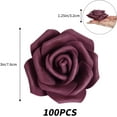 thumbnail image 3 of Foam Roses Artificial Flowers,Stemless Plum Foam Fake Roses Heads 3inch Faux Flower for DIY Crafts, Wall Decorations, Wedding Centerpieces Bouquets, Bridal Shower, Party Home Decor(Plum), 3 of 5