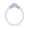 thumbnail image 2 of ANGARA Natural 0.6 Ct. Amethyst Solitaire Ring in 14K White Gold for Women (Ring Size: 3), 2 of 10