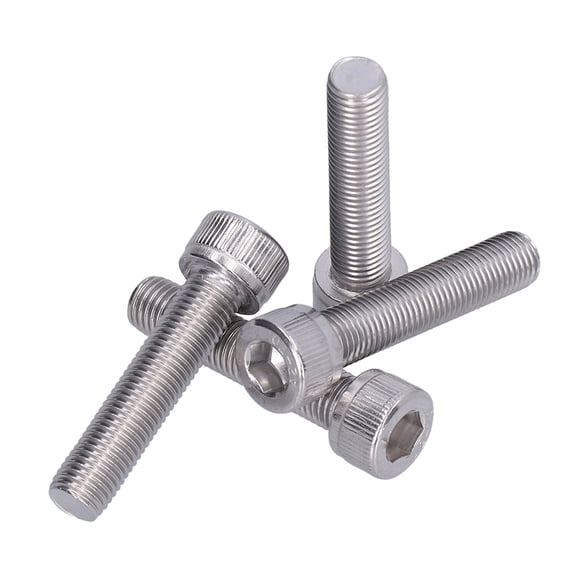 A2-70 Stainless Steel Hex Bolt, Made of A2 Stainless Steel, Socket Cap Screw 5/16 X 3, Suitable for Various Purposes in Indoor or Outdoor Applications, for Car Body Panels, Bumpers