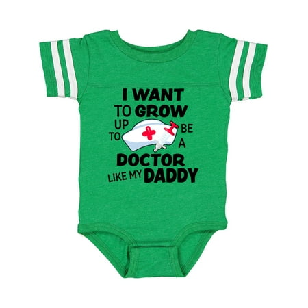 

Inktastic I Want To Grow up To Be a Doctor Like My Daddy Gift Baby Boy or Baby Girl Bodysuit
