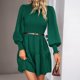 thumbnail image 4 of Vestido de manga farol para mujer Vestido de manga larga de color sólido Ropa de trabajo diaria para mujer Hugtrwg Para estrenar, 4 of 7