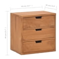 thumbnail image 2 of vidaXL Bedside Cabinet 15.7"x11.8"x15.7" Solid Teak Wood, 2 of 10