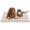Brown, variant on Pawtasy Dog Crate Mats, Washable Fleece Crate Pad with Cute Stars, Reversible Dog Beds, Cozy Cat Beds, Blue, 17.5*14