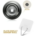 thumbnail image 3 of Viveous 10pcs Invisible Adhesive Plate Hangers Wall Hanging Hooks Self Adhesive Plate Holders For Wall Art Plate Picture Decor Sticky Hangers, 3 of 10