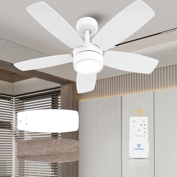 Ventilador de techo Vagizm 91 cm con luz y control remoto
