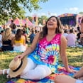 thumbnail image 2 of Agnes Orinda Women's Plus Size Tank Top Tie Dye V-neck Sleeveless Tshirts Summer Casual Basic Tees 1X Blue, 2 of 8