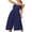 Navy blue, variant on Inevnen Womens Crossed V Neck Jumpsuits Summer Casual Polka Dot Romper Long Pants