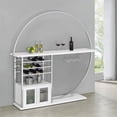 thumbnail image 2 of Risley 2-door Circular LED Wine Cabinet White High Gloss, 2 of 20