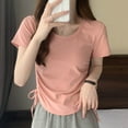 thumbnail image 5 of Bovxnpu Summer Short Sleeve T Shirts Pullover Top Undershirt Crew Neck Summer Pullover Soft Cool Summer Tops (Women's or Women's Plus), 5 of 7